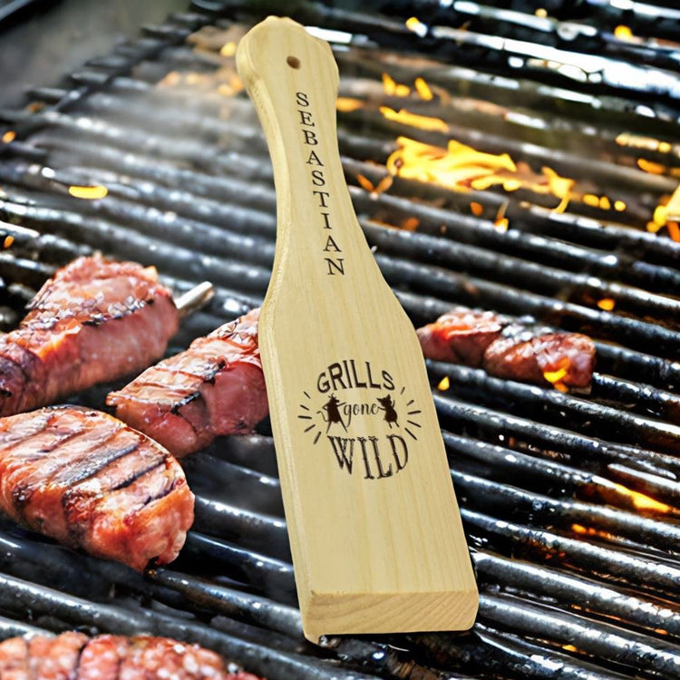 Personalized BBQ Grill Scraper, "Grills Gone Wild"