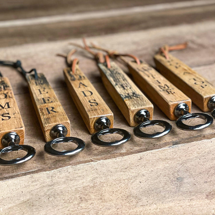 Bourbon Barrel Bottle Opener, Personalized