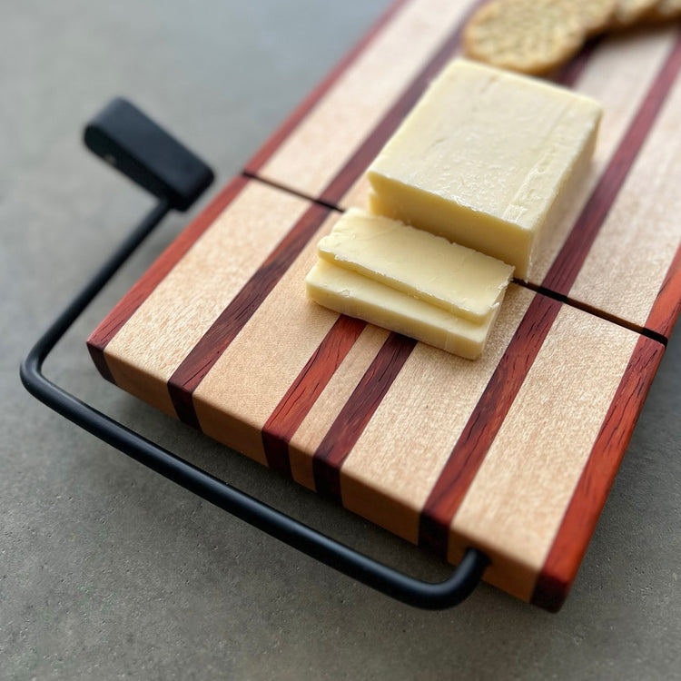 Small Charcuterie Board with Built-in Cheese Slicer