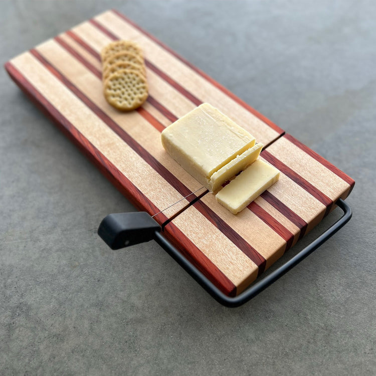 Small Charcuterie Board with Built-in Cheese Slicer