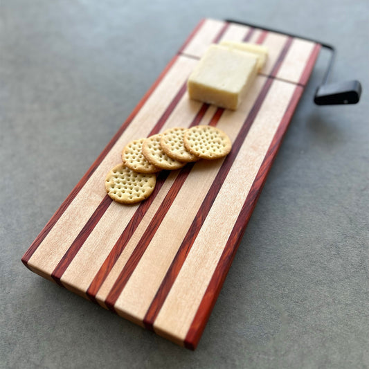 Small Charcuterie Board with Built-in Cheese Slicer