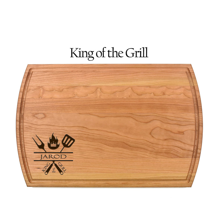 Personalized Cutting Board with Juice Groove, Maple