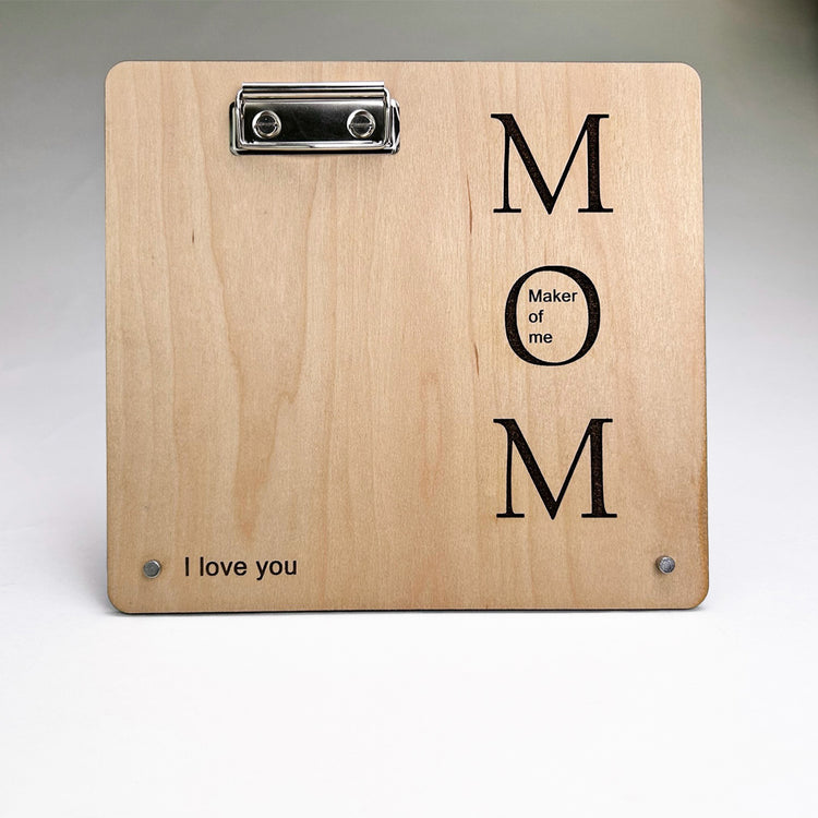 Engraved "MOM" Picture Frame