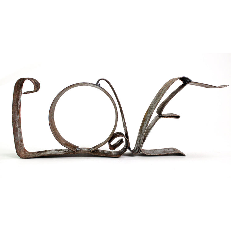 LOVE, Bourbon Barrel Ring Sign