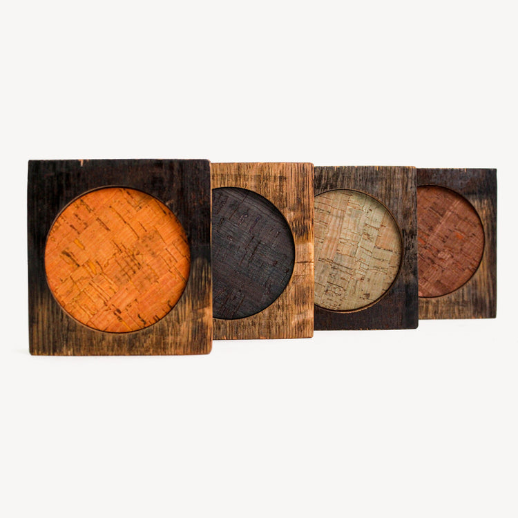 Bourbon Barrel Coaster, Set of 4