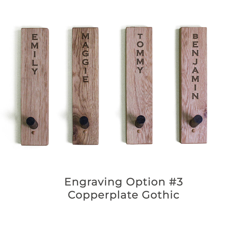 Personalized Towel or Coat Wall Hooks