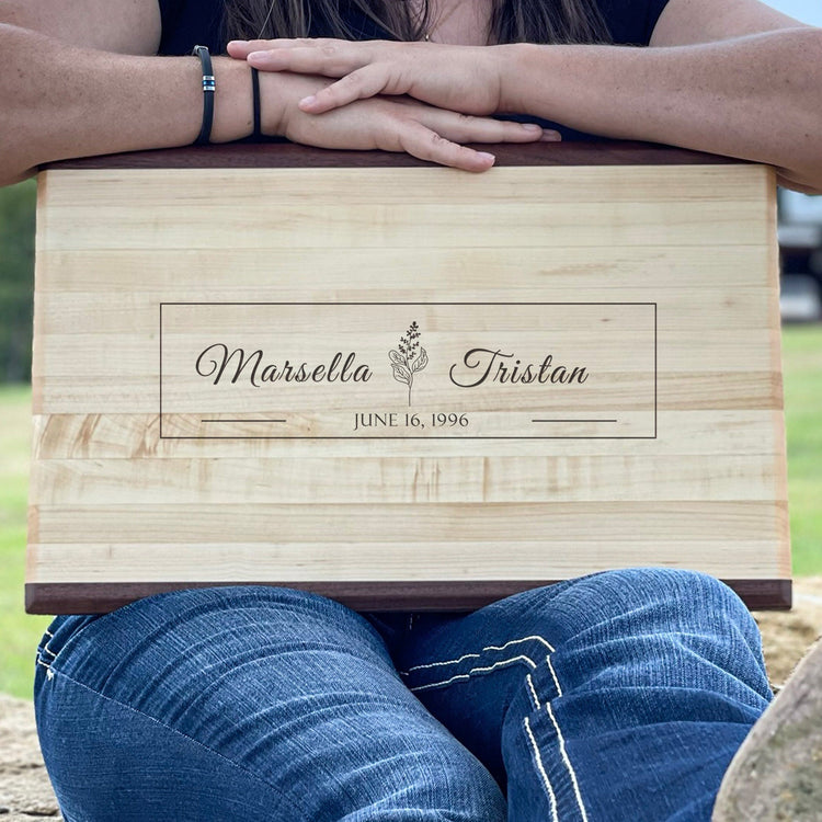 Personalized Maple Butcher Block Cutting Board