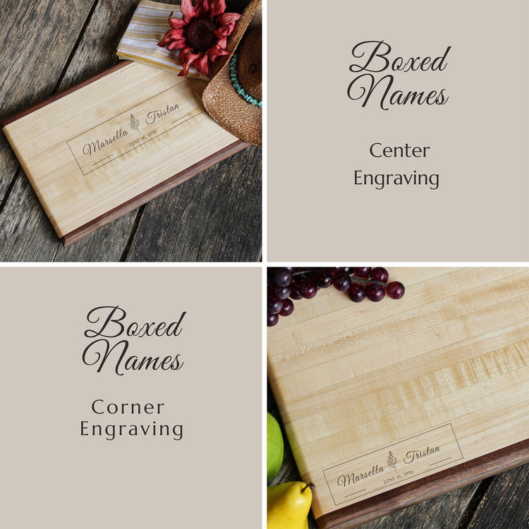 Personalized Maple Butcher Block Cutting Board