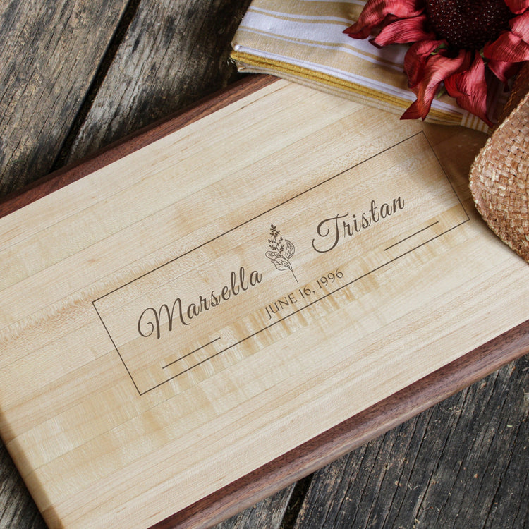 Personalized Maple Butcher Block Cutting Board