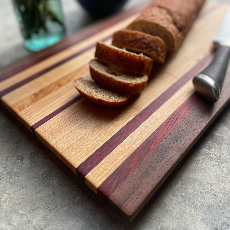 Large Exotic Wood Cutting Board