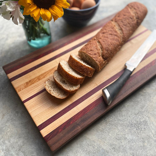 Large Exotic Wood Cutting Board