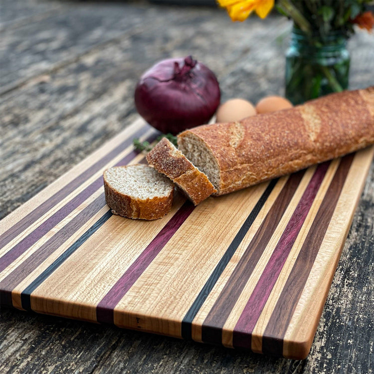 Exotic Wood Cutting Board, 18x11x1.25"