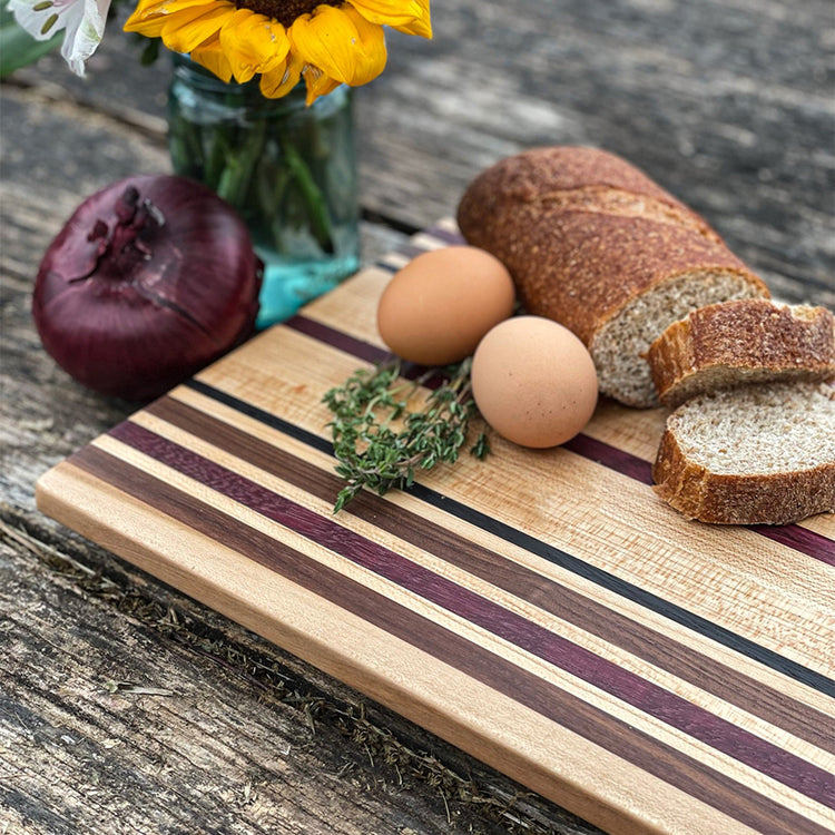 Exotic Wood Cutting Board, 18x11x1.25"