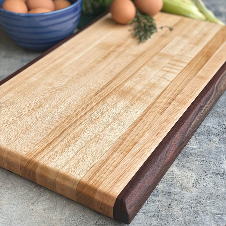 Maple Butcher Block Cutting Board, 18x11x1.25"