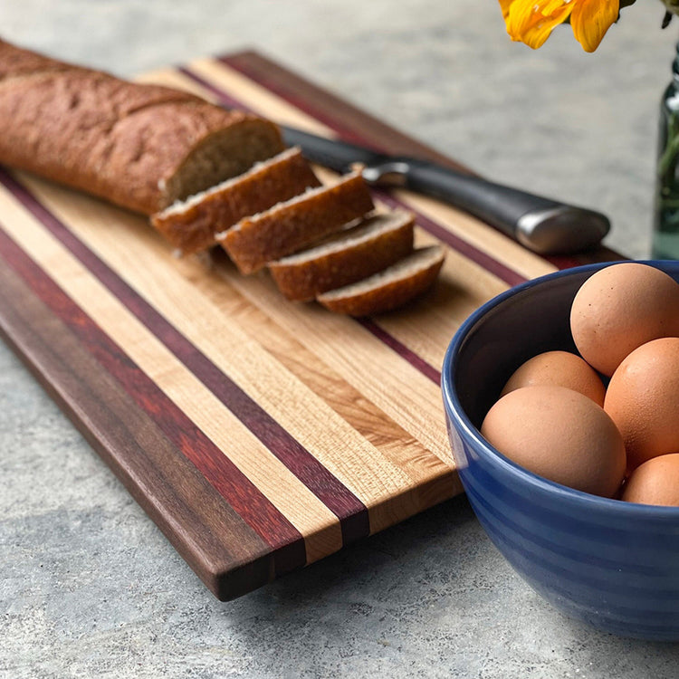 Large Exotic Wood Cutting Board