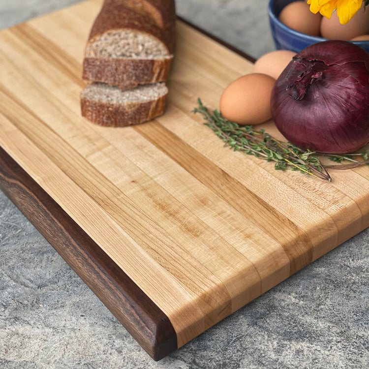 Maple Butcher Block Cutting Board, 18x11x1.25"