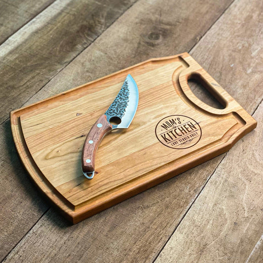 Custom Engraved Cutting Board, Cherry Wood