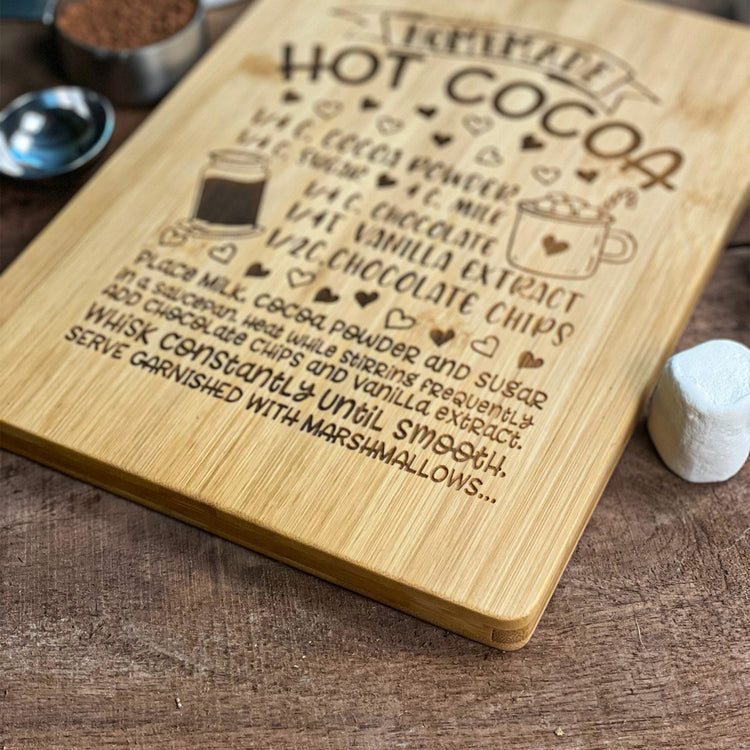 Recipe Board, Bamboo Cutting Board