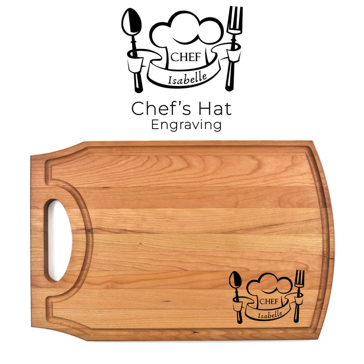 Custom Engraved Cutting Board, Cherry Wood