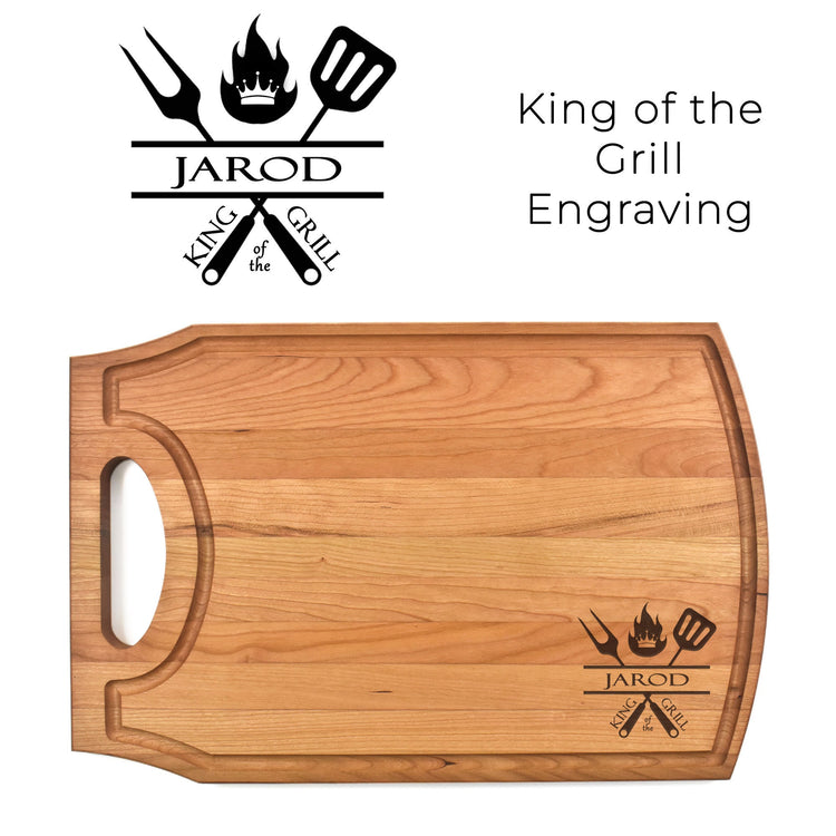 Custom Engraved Cutting Board, Cherry Wood