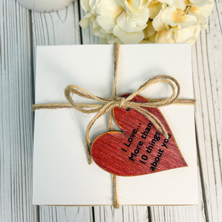 Reasons Why I Love You, Wooden Hearts Gift